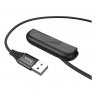 Дата-кабель Hoco U66 USB-Lightning (с подставкой / 2.4 A), 1 м