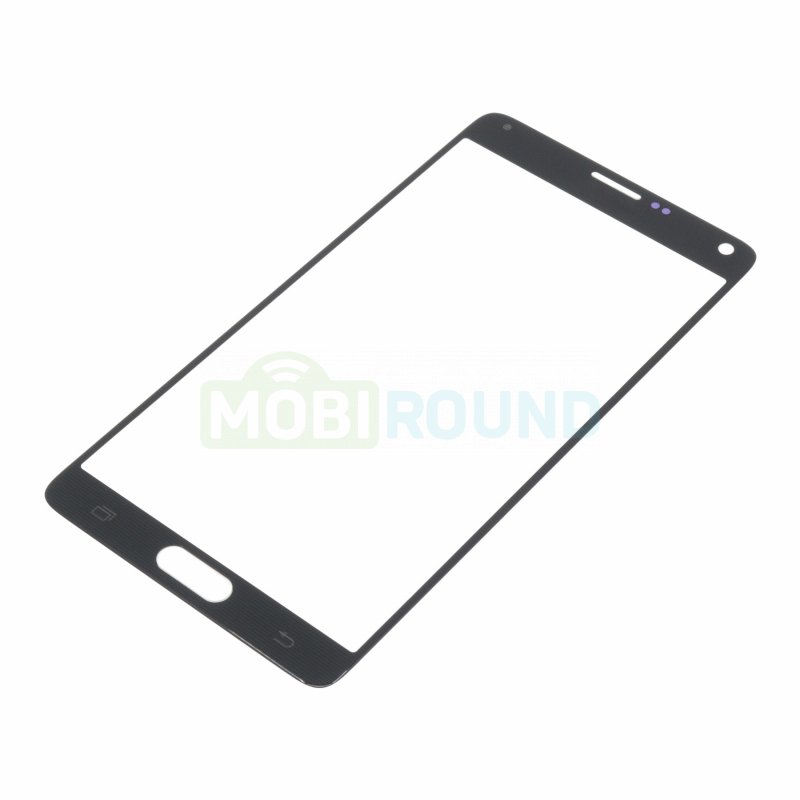 Стекло модуля для Samsung N910 Galaxy Note 4, серый, AA
