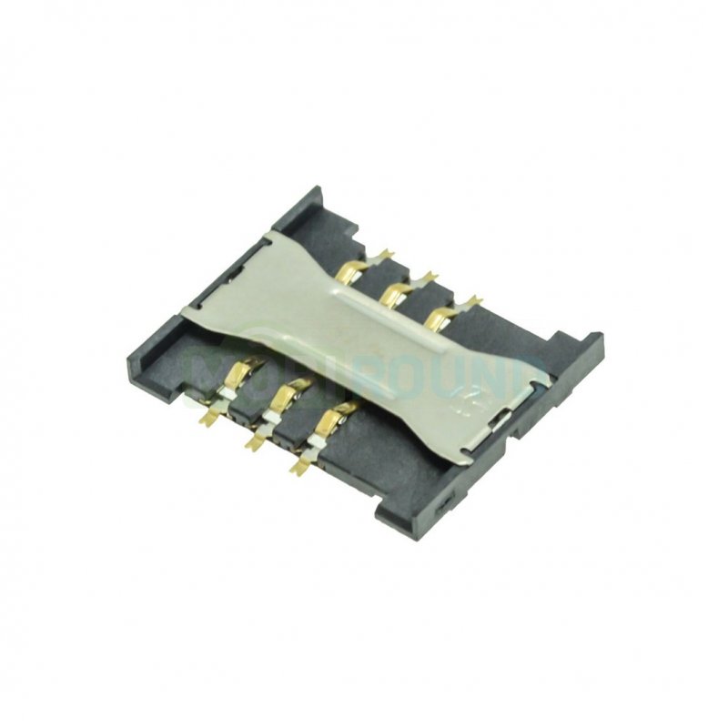 Коннектор сим карты (SIM) для Samsung B5722 Duos / i900 WiTu / S5830 и др.