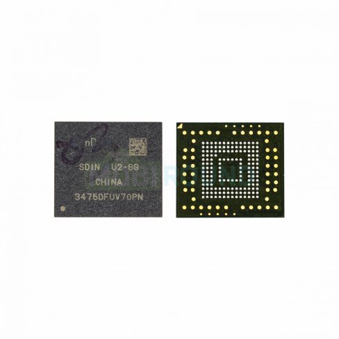 Микросхема памяти eMMC для Samsung T110/T111 Galaxy Tab 3 Lite 7.0 / T215 Galaxy Tab 3 7.0 LTE / i8190/i8200 Galaxy S III mini и др. (SDIN7DU2-8G)