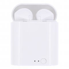 Наушники беспроводные TWS i7 mini (с боксом для зарядки) (Bluetooth) (белый)