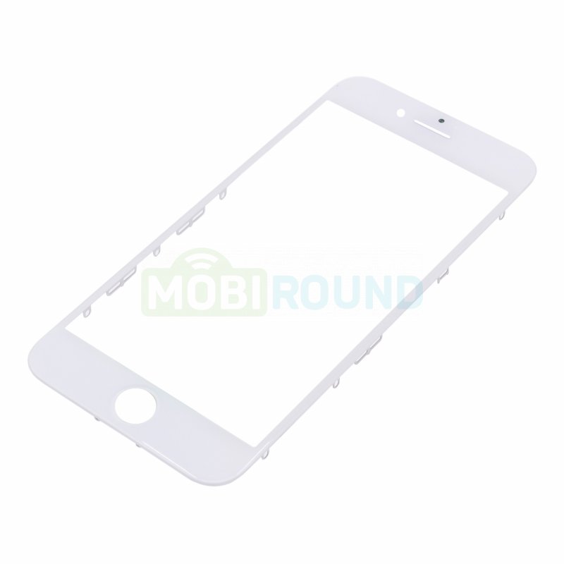 Стекло модуля + OCA + рамка для Apple iPhone 7 (в сборе) белый, AAA
