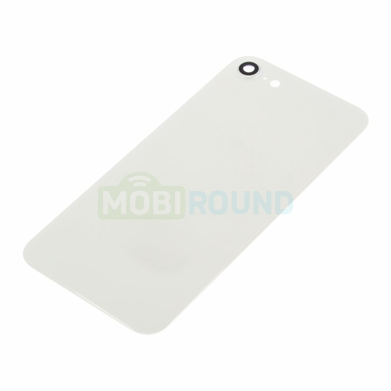 Задняя крышка для Apple iPhone 8 (в сборе со стеклом камеры) серебро, AA