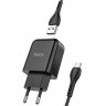 Сетевое зарядное устройство (СЗУ) Hoco N2 Vigour (USB) + кабель MicroUSB, 2.1 А