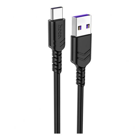 Дата-кабель Hoco X62 Fortune USB-Type-C (5 А), 1 м (черный)