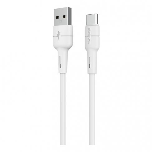 Дата-кабель Borofone BX30 USB-Type-C, 1 м (белый)