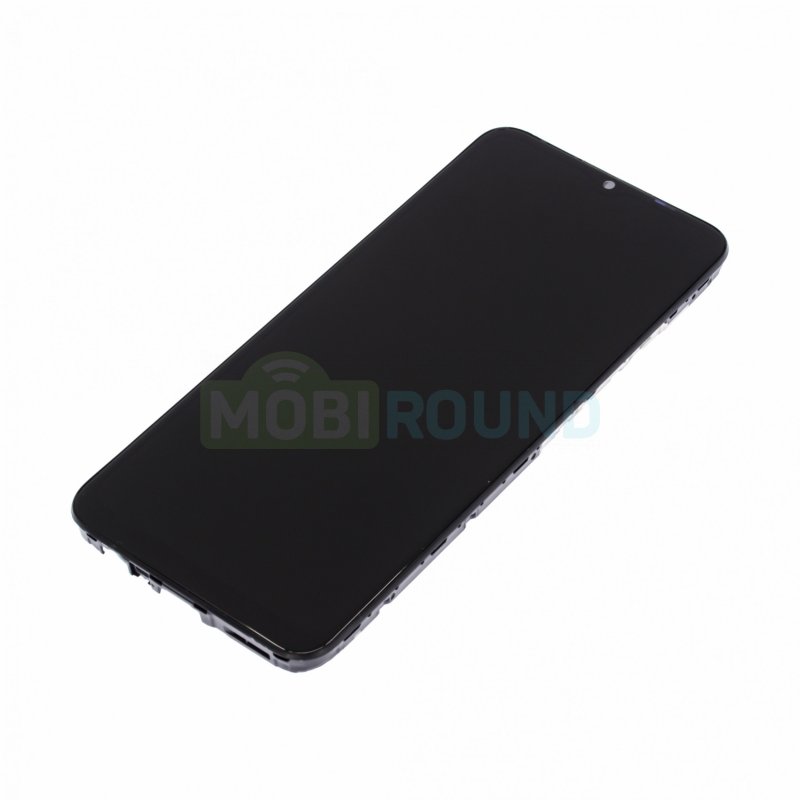Дисплей для Realme C12 (в сборе с тачскрином) в рамке, черный, AAA