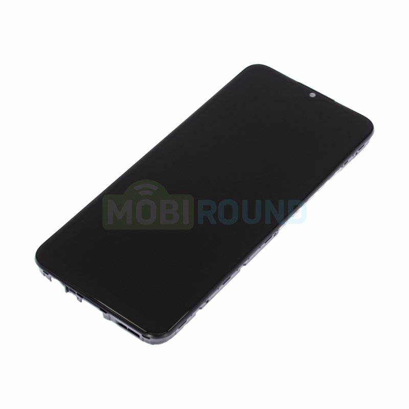 Дисплей для Realme C25 (в сборе с тачскрином) в рамке, черный, AAA