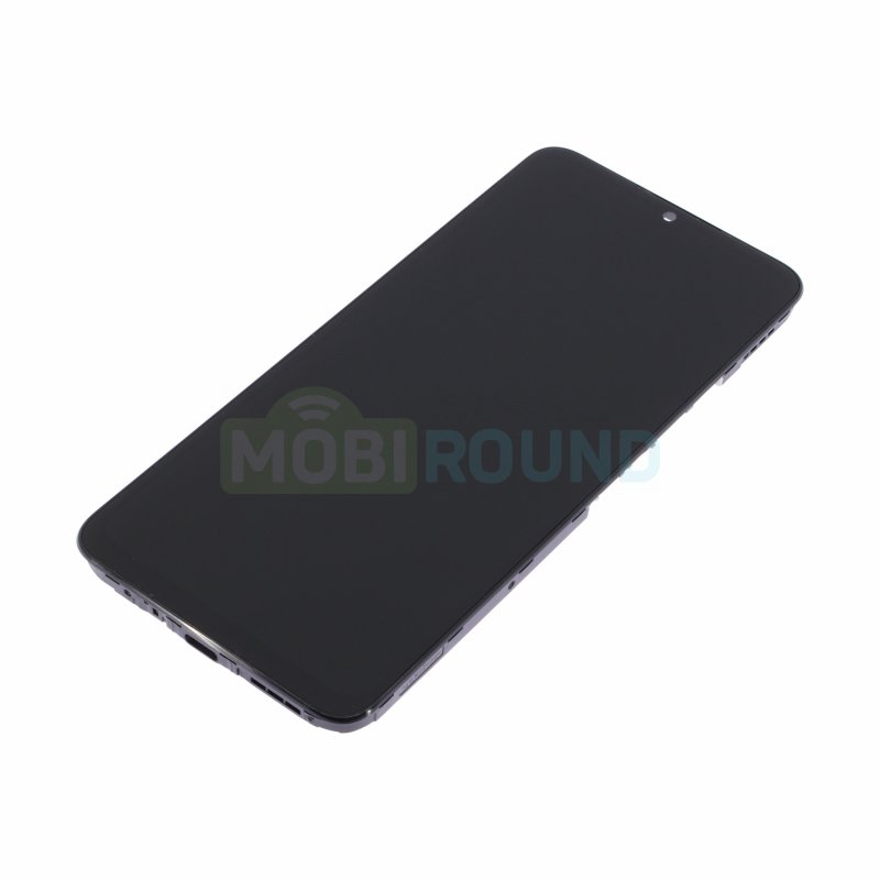 Дисплей для Xiaomi Redmi 13C 4G / POCO C65 4G (в сборе с тачскрином) в рамке, черный, AAA