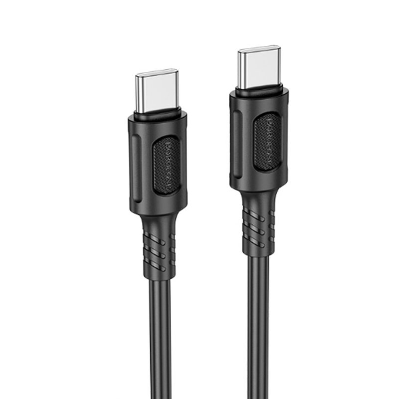 Дата-кабель Borofone BX111 Type-C-Type-C (3 А) 1 м, черный