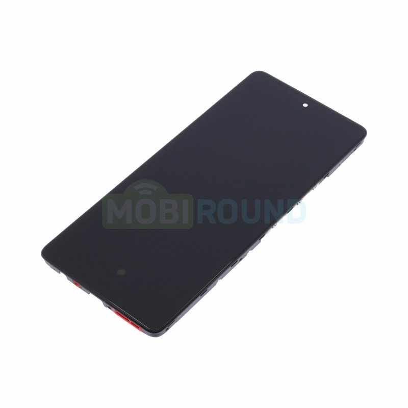 Дисплей для Tecno Camon 30 4G (в сборе с тачскрином) в рамке, черный, AAA