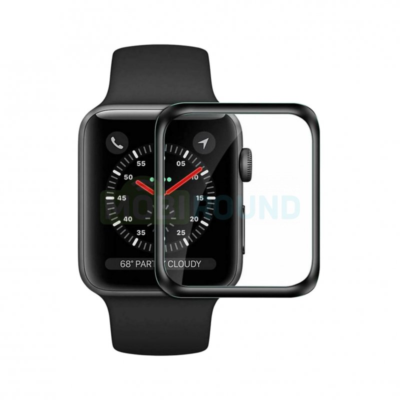 Защитная пленка AG-Ceramics для Apple Watch S11 (46 мм) Watch S10 (46 мм) (полное покрытие) черный