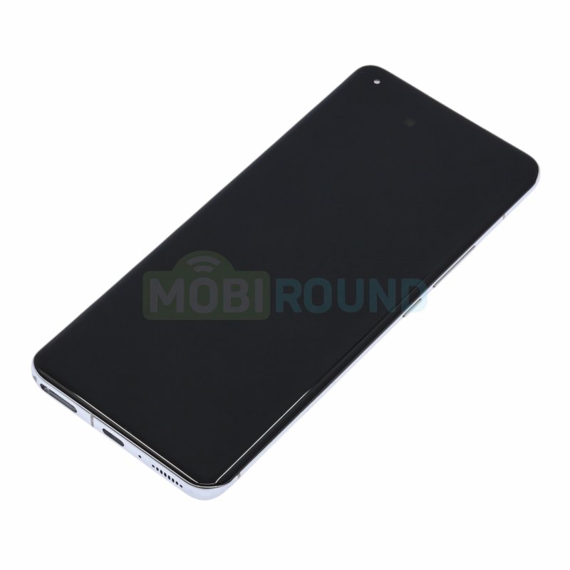 Дисплей для Xiaomi Mi 11 Ultra / Mi 11 Pro (в сборе с тачскрином) в рамке, серый, AAA