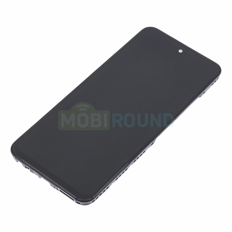 Дисплей для Tecno Spark Go 2 4G (в сборе с тачскрином) в рамке, черный