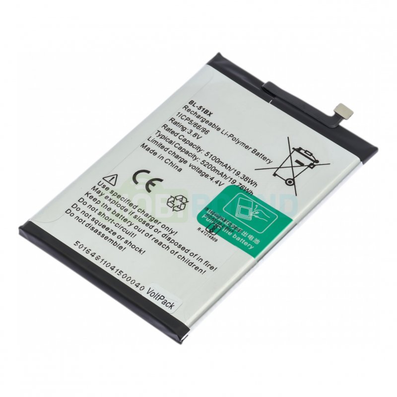 Аккумулятор VoltPack для Infinix HOT 10 / Note 8 / HOT 11 (2022) (BL-51BX) 5200 мАч