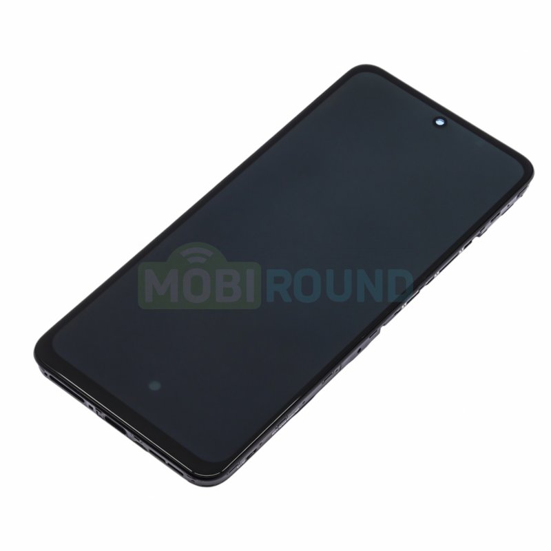 Дисплей для Realme 14T 5G (в сборе с тачскрином) в рамке, черный, AAA