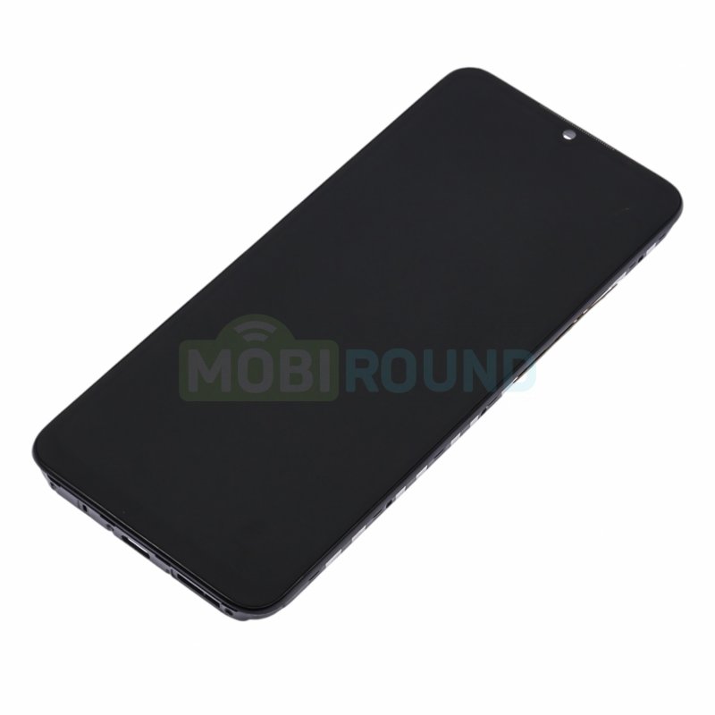 Дисплей для Xiaomi Redmi 10C (в сборе с тачскрином) в рамке, черный, AA
