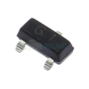 Биполярный транзистор CTK NPN 160 В/0.6 А (2N5551 (SOT-23)/G1)