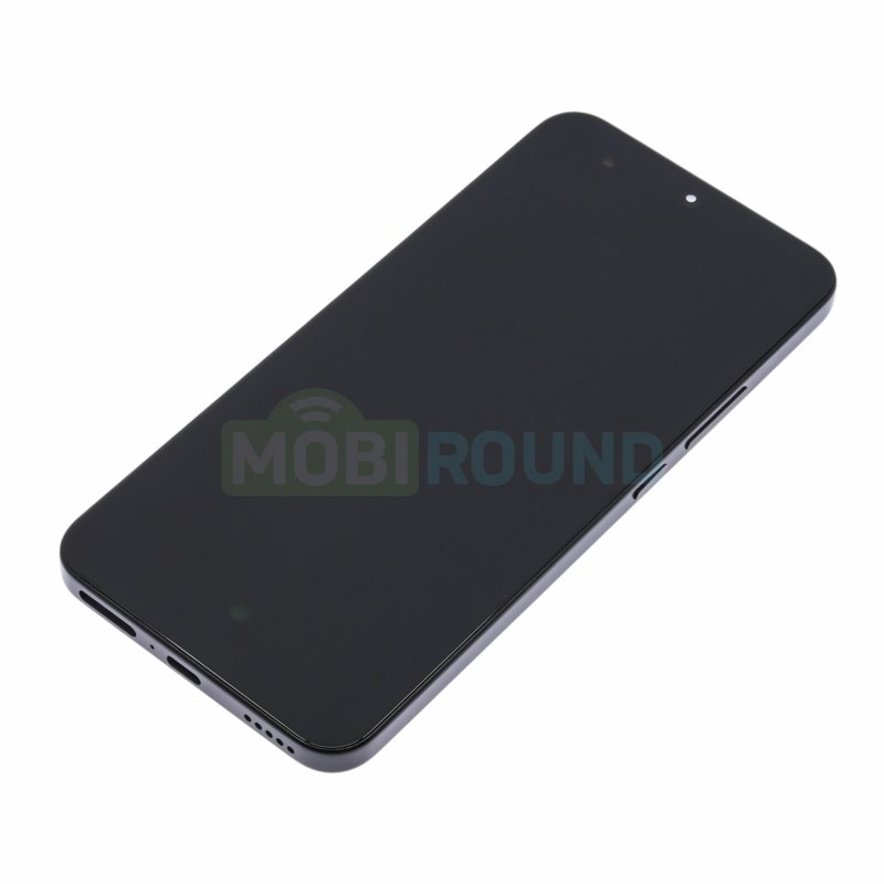 Дисплей для Honor X9d 5G (в сборе с тачскрином) в рамке, черный, AAA