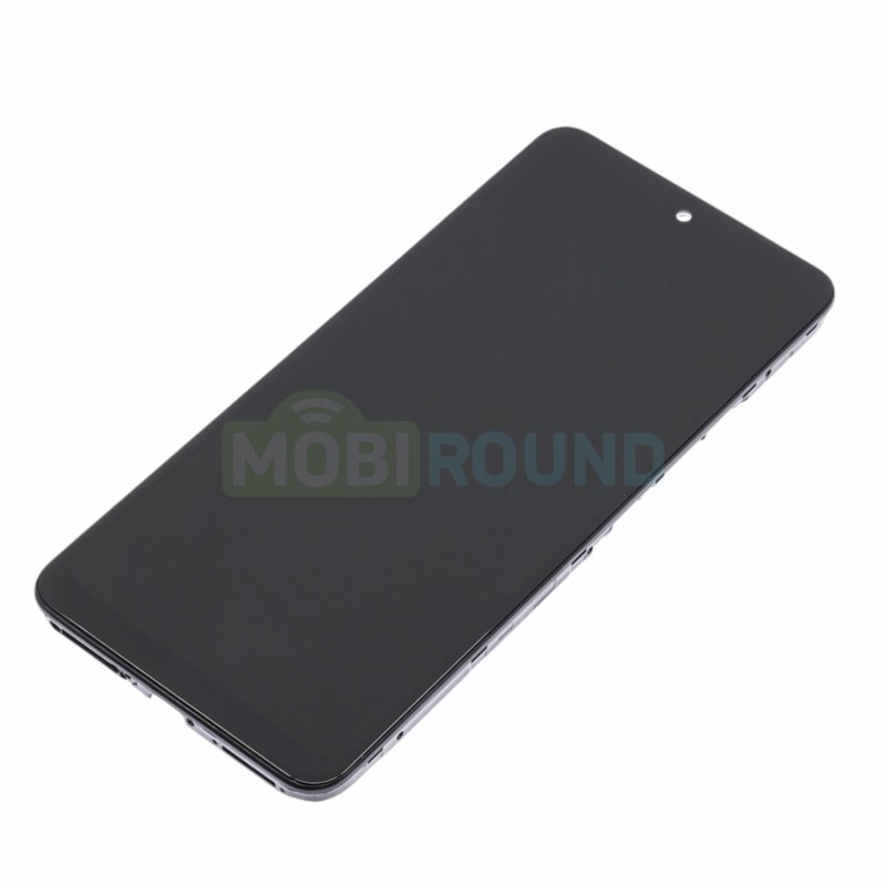 Дисплей для Realme 12 4G (в сборе с тачскрином) в рамке, черный, AA