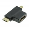 Переходник (адаптер) Smartbuy A119 HDMI-MicroHDMI-MiniHDMI