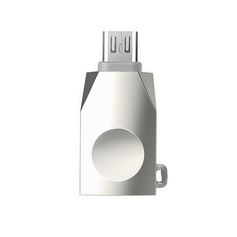OTG-адаптер Hoco UA10 USB-MicroUSB, серый