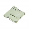 Коннектор сим карты (SIM) + коннектор карты памяти (MMC) универсальный 6-pin