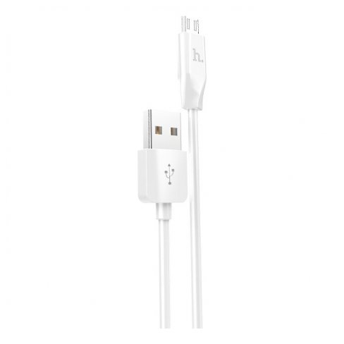 Дата-кабель Hoco X1 USB-MicroUSB (2.1 А), 2 м (белый)