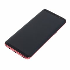 Дисплей для Samsung G950 Galaxy S8 (в сборе с тачскрином) в рамке (красный, orig100)