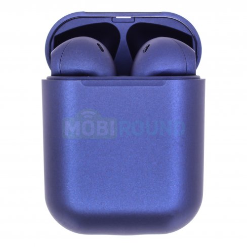 Наушники беспроводные TWS inPods 12 Simple 5.0 (с боксом для зарядки) (Bluetooth) (синий)