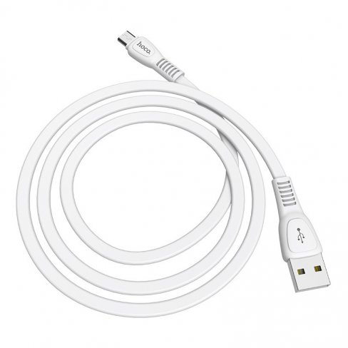 Дата-кабель Hoco X40 USB-MicroUSB, 1 м (белый)