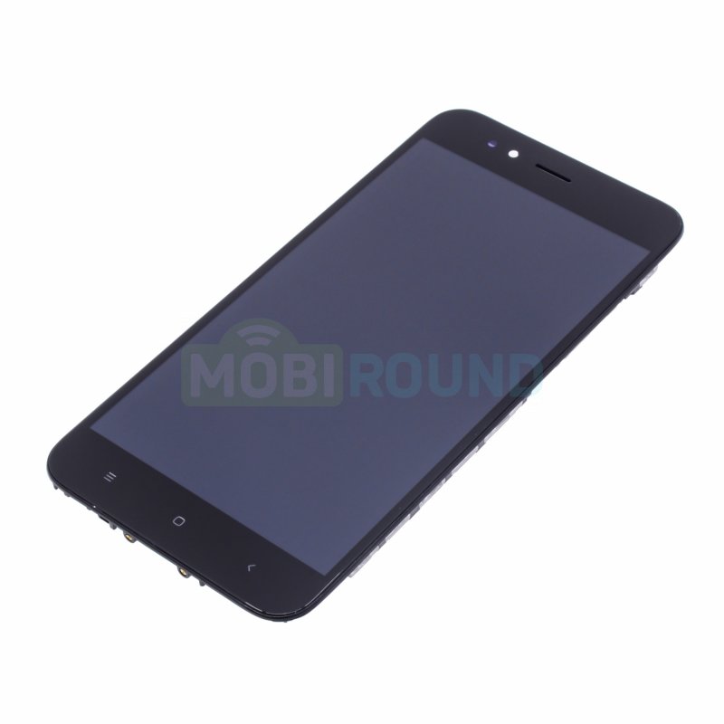 Дисплей для Xiaomi Mi A1 / Mi 5x (в сборе с тачскрином) в рамке, черный, AAA