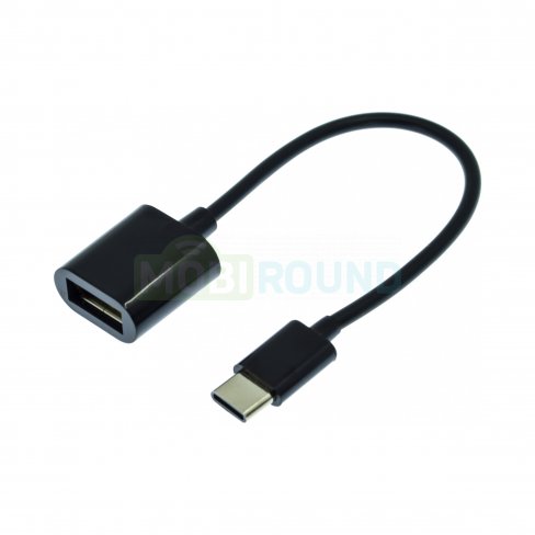 Кабель OTG Walker USB-Type-C, 0.15 м (черный)