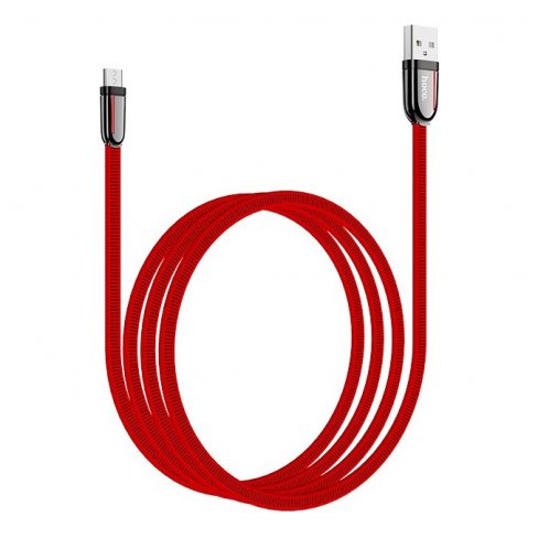 Дата-кабель Hoco U74 USB-MicroUSB, 1.2 м (красный)