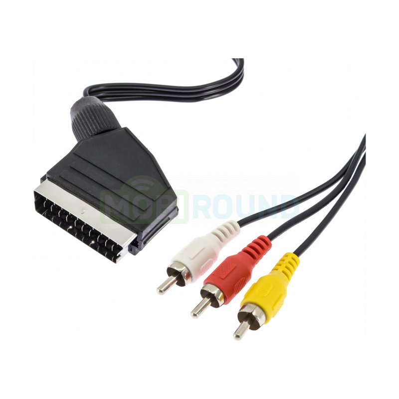 Аудио-переходник (адаптер) 3RCA-SCART, 1.5 м