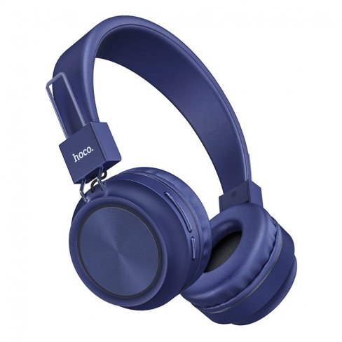 Наушники полноразмерные беспроводные Hoco W25 Promise (Bluetooth) (синий)
