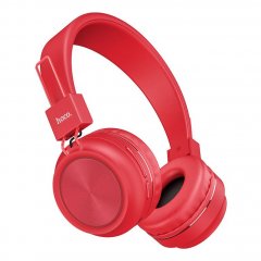 Наушники полноразмерные беспроводные Hoco W25 Promise (Bluetooth) (красный)
