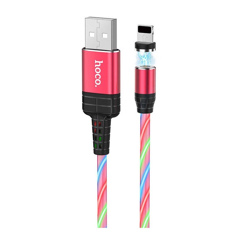 Кабель Hoco U90 USB-Lightning, 1 м, красный