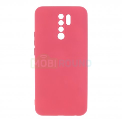 Силиконовый чехол Silicone Case для Xiaomi Redmi 9 (бордовый)