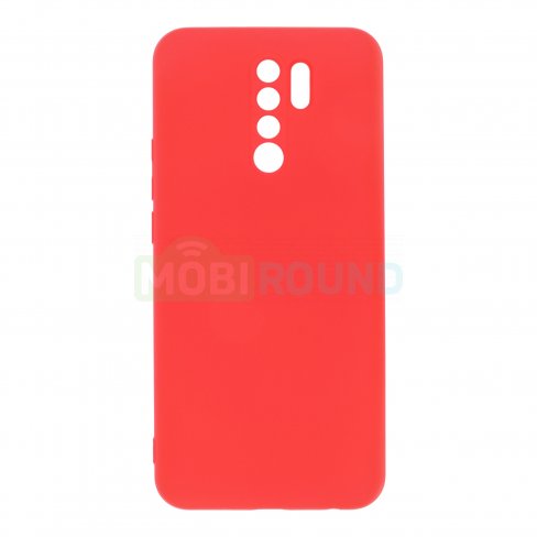 Силиконовый чехол Silicone Case для Xiaomi Redmi 9 (красный)