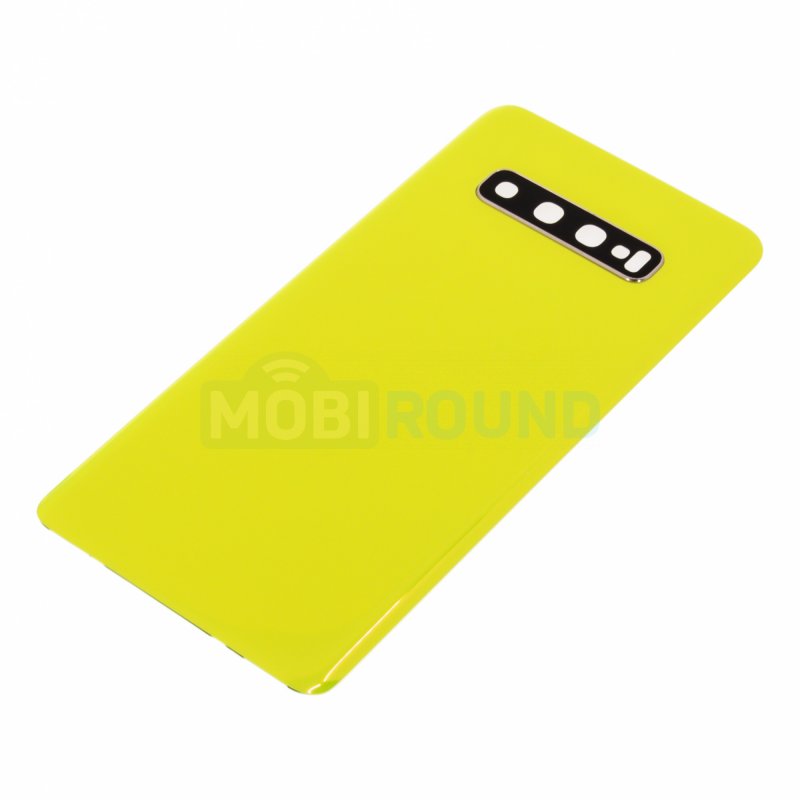 Задняя крышка для Samsung G975 Galaxy S10+, желтый, AAA