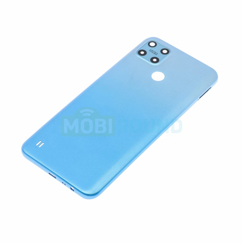 Задняя крышка для Realme C25Y, голубой, AAA