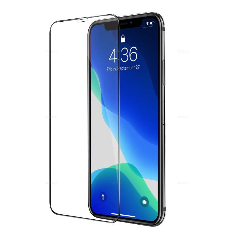 Противоударное стекло 2D Hoco G10 для Apple iPhone 13 / iPhone 13 Pro / iPhone 14 и др. (полное покрытие / антистатическое) черный