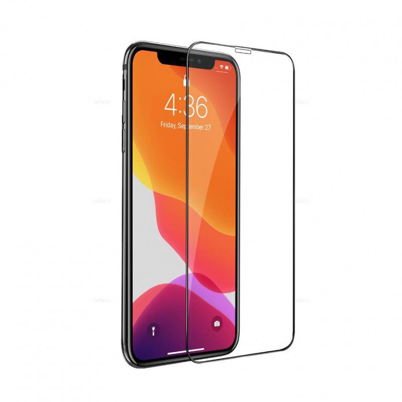Противоударное стекло 2D Hoco G9 для Apple iPhone 14 Pro Max (полное покрытие / сверхпрочное) черный