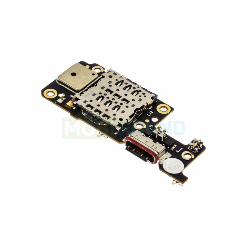 Шлейф для POCO X4 NFC + разъем зарядки + разъем SIM + микрофон, AAA