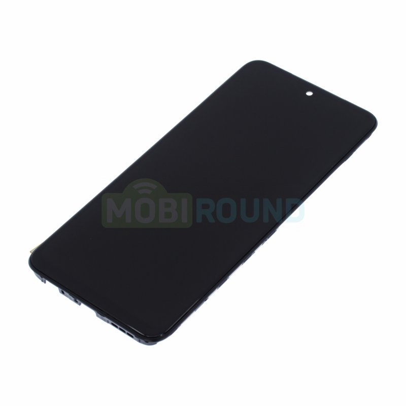 Дисплей для Xiaomi Redmi Note 10 / Redmi Note 10S / POCO M5s (в сборе с тачскрином) в рамке, черный, AA