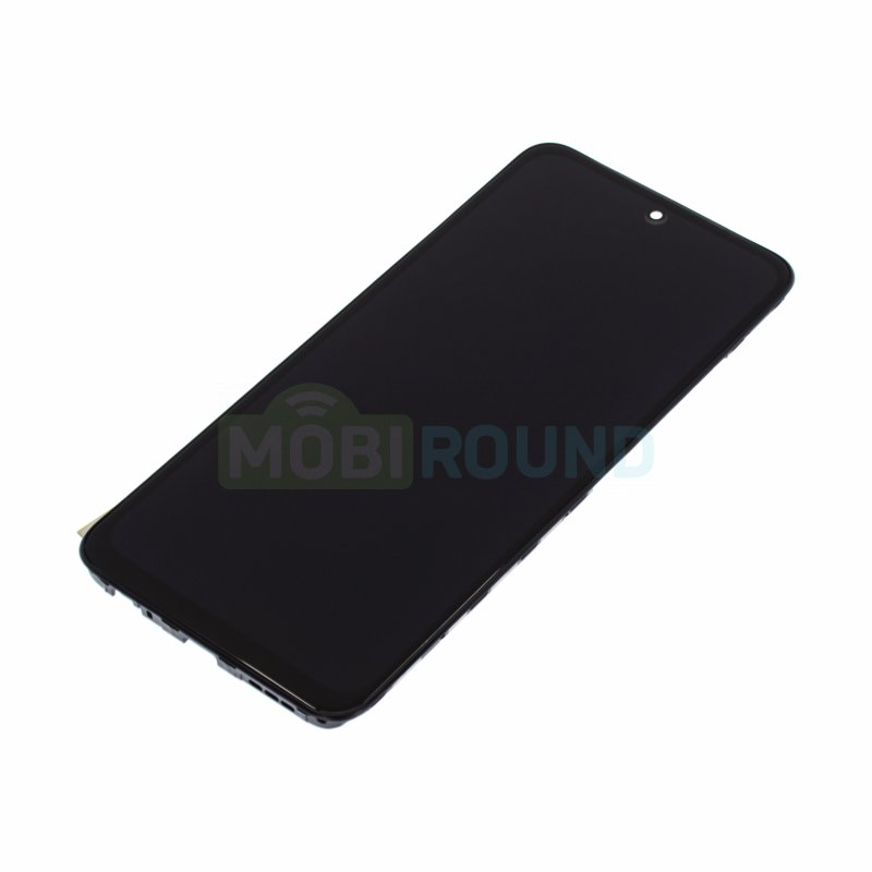 Дисплей для Xiaomi Redmi Note 10 / Redmi Note 10S / POCO M5s (в сборе с тачскрином) в рамке, черный, AAA