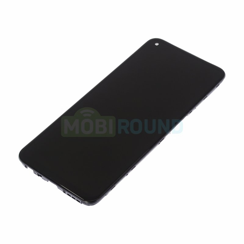 Дисплей для OPPO A54 4G (в сборе с тачскрином) в рамке, черный, AA