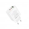 Сетевое зарядное устройство (СЗУ) Hoco C126A QC 3.0 (USB/2 Type-C), 3 А
