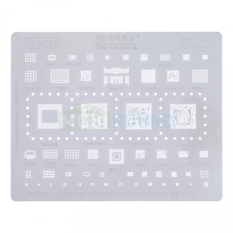 Трафарет UBGA 1000 / 1100 / 1200 и др. (U-MTK6)